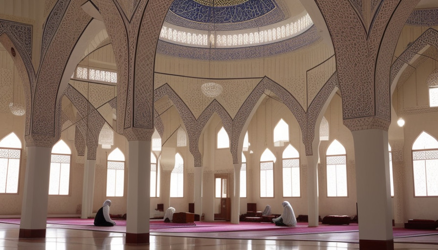 Beautiful mosque in Islam